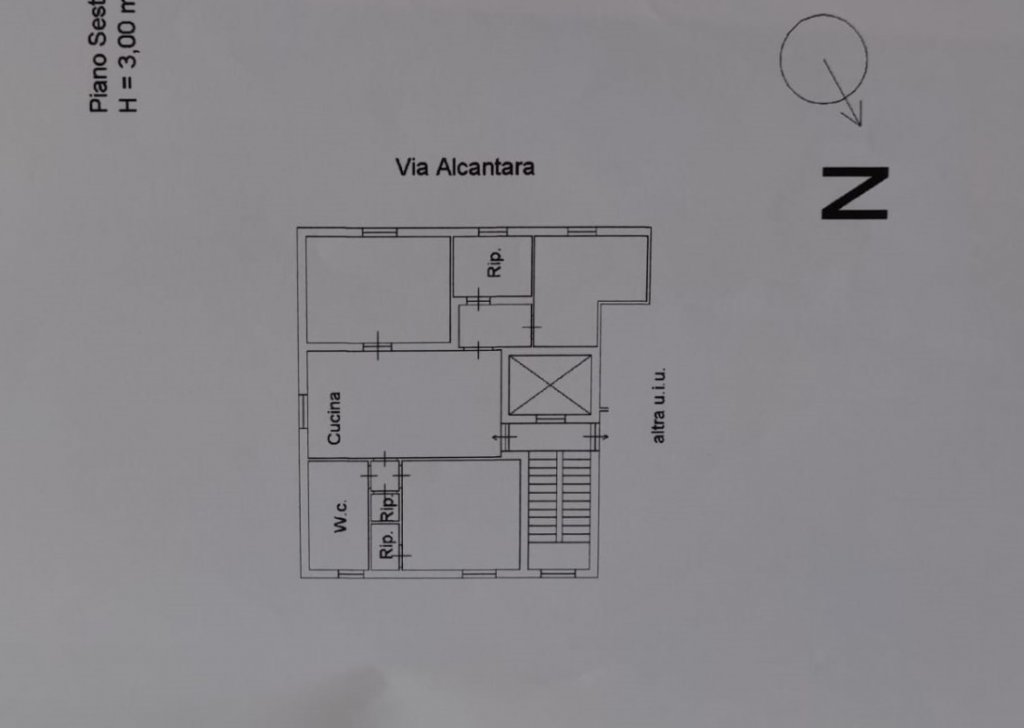 Vendita Appartamento Palermo - PERPIGNANO ALTA: AMPIO APPARTAMENTO 6° PIANO Località Perpignano alta, Savonarola, E. Di Blasi